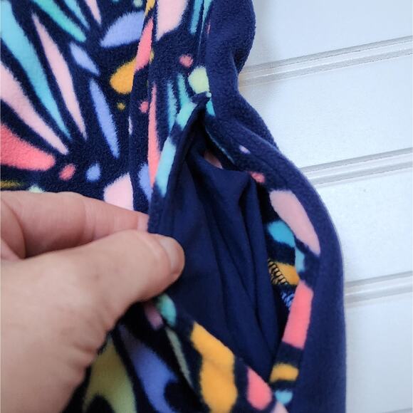 Lands End Kids Heritage Fleece Snap Neck Pullover - Picture 4 of 5